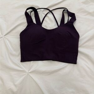lululemon athletica Dark Purple Strappy Sports Bra